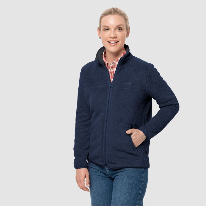 Jack Wolfskin Womens Chilly Walk Fleece Jacket Navy 745601UFM